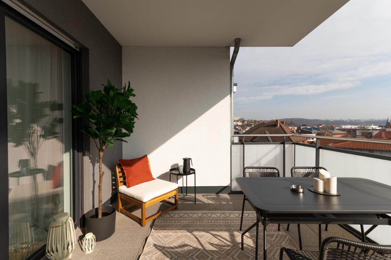 Dwellstay - Modernes Apartment I 55Qm I 2 Zimmer I Kueche I Bad I Terrasse I Tv I Wlan 巴特赫尔斯费尔德 外观 照片